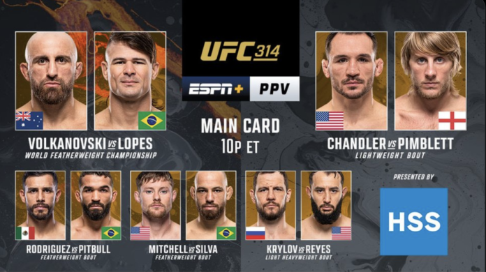 UFC 314 Explodes Tonight
