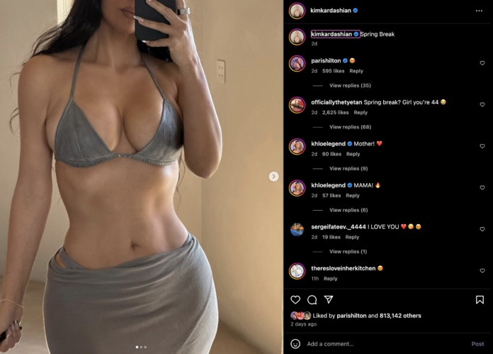 Kim Kardashian Bikini Selfie