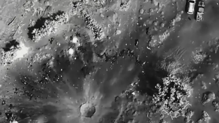 Video of Houthi strike