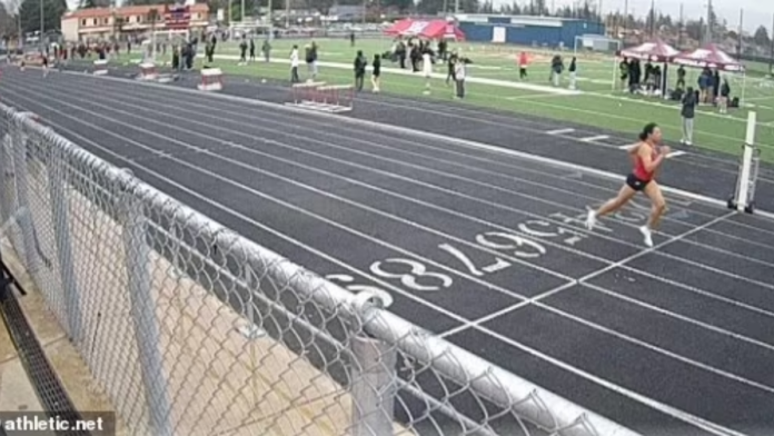 Trans wins girls race