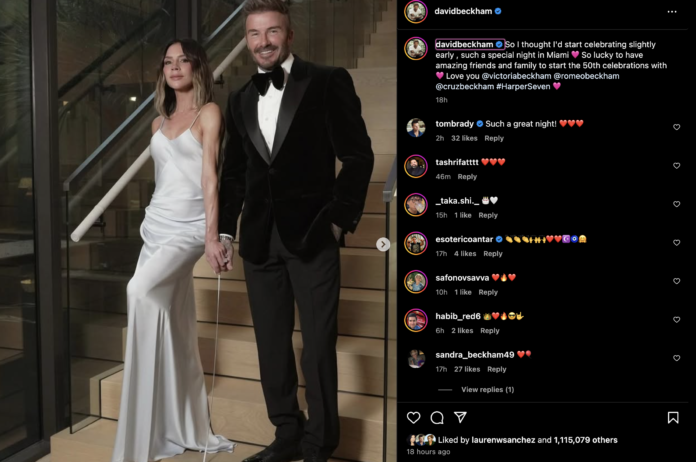 David Beckham 50th Birthday